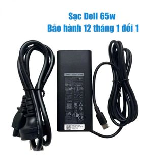 Sạc Dell Type C 65W Oval Sạc Laptop Dell Type C 19.5V 3.25A/4.62A/6.67A 65WH/90W/130W - Sạc nhanh, BH 12 TH