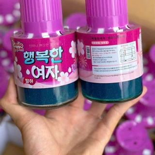 Lọ Thả Bồn Cầu Hàn Quốc, Làm Sạch Khử Mùi Diệt Khuẩn - Màu Tím