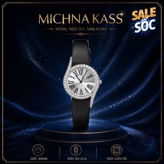 XẢ KHO ĐỒNG HỒ NỮ NỘI ĐỊA MICHNA KASS DÂY DA MẶT VIỀN HỘT