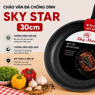 CHẢO VÂN ĐÁ CHỐNG DÍNH SKY STAR 30cm