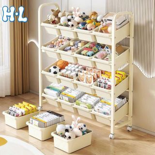Giá Kệ Đựng Đồ 4 Tầng 12 Ô Full Vat
