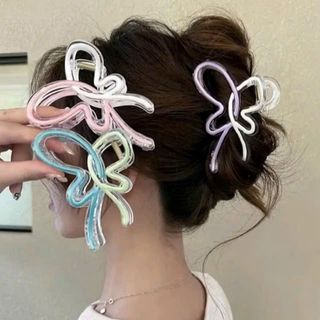 KẸP CÀNG CUA HÌNH BƯỚM MÀU THẠCH TRONG SUỐT
