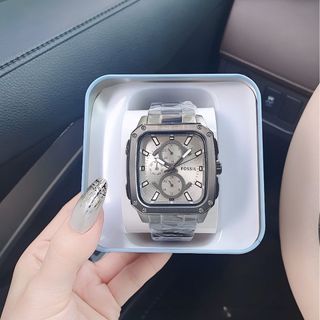 ĐỒNG HỒ NAM CAO CẤP POSXIL PIN DÂY THÉP MẶT VUÔNG FULLBOX