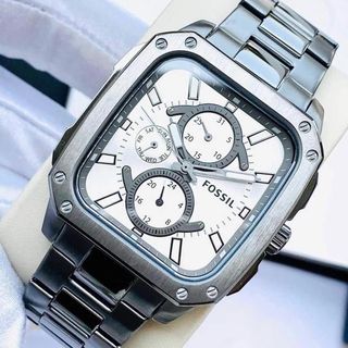 ĐỒNG HỒ NAM CAO CẤP POSXIL PIN DÂY THÉP MẶT VUÔNG  FULLBOX