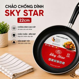 CHẢO CHỐNG DÍNH SKY STAR 22cm