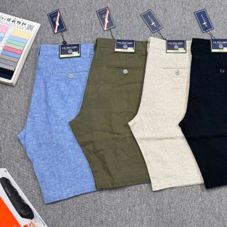 Short line Bigsize nam.  Chất linen.