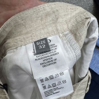 Short line Bigsize nam.  Chất linen.