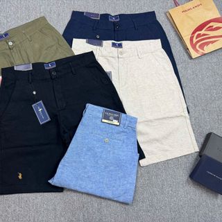 Short line Bigsize nam.  Chất linen.