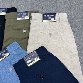 Short line Bigsize nam.  Chất linen.