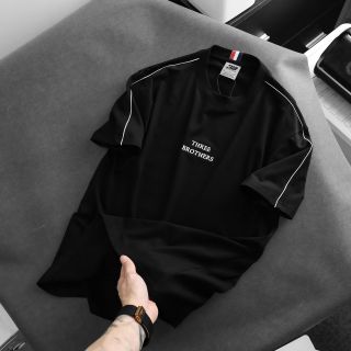 Áo thun nam. Thời Trang Nam. Thiết Kế viền lé nổi bật ,logo thêu đối màu trẻ trung, chất cotton 4c Chính phẩm dày dặn, sợi dệt đanh mịn.