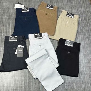 Mẫu Quần kaki dài nam co giãn , slim.