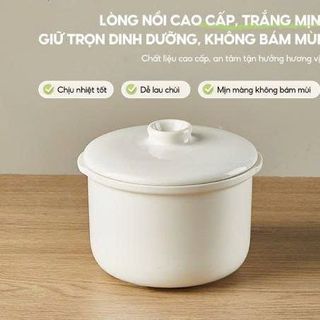 THỐ SỨ TRẮNG CÓ NẮP ĐẬY 14cm (T36)