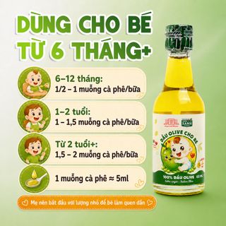 [Lốc 4 chai] Dầu Olive Nguyên Chất Thôn Xanh 60ml Ép Lạnh ITALIAN OLIVE cho bé ăn dặm Làng Chài Xưa