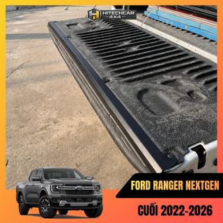 Ốp nẹp viền bửng Ford Ranger Nextgen 2022-2026 HitechCar4X4 thép sơn tĩnh điện chuẩn form bảo vệ zin