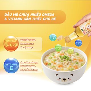 [Lốc 4 chai] Dầu mè dinh dưỡng cho bé ăn dặm Làng Chài Xưa ép nguội tự nhiên chai thuỷ tinh 60ml