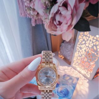 ĐỒNG HỒ NAM NỮ CAO CẤP ROLXE DATE JUST MÁY PIN NIỀNG KHÍA