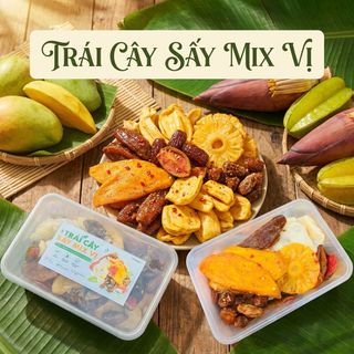 TRÁI CÂY SẤY DẺO MIX VỊ 400GR – CHUA NGỌT HẤP DẪN, ĂN LÀ MÊ