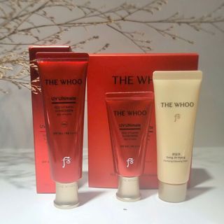 Set tinh chất chống nắng The Whoo UV Ultimate Red Vitamin Sunscreen Special Set chống oxy hóa, thấm nhanh