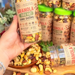 Granola Siêu Hạt Thơm Ngon Tiện Lợi 400g, Ăn Là Thích