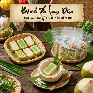 XÀ LAM NHÂN DỪA 500GR – DẺO THƠM BÉO NGẬY, ĂN MỘT MIẾNG LÀ NHỚ