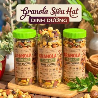 Granola Siêu Hạt Thơm Ngon Tiện Lợi 400g, Ăn Là Thích