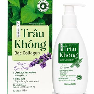 Dung dịch vệ sinh lá bàng tía tô trầu không bạc collagen Hương Lavender 150ml