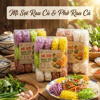 MÌ SỢI RAU CỦ SỢI PHỞ, ĂN LẨU, XÀO, TRỘN HAY NẤU NƯỚC ĐỀU NGON 1kg