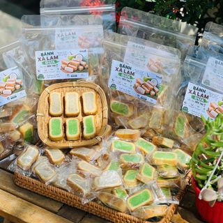 XÀ LAM NHÂN DỪA 500GR – DẺO THƠM BÉO NGẬY, ĂN MỘT MIẾNG LÀ NHỚ