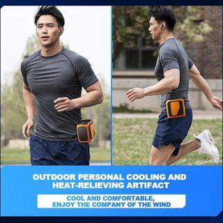 Quạt Kẹp Hông JF135 4000mAh Đeo Thắt Lưng, Đeo Cổ, Cầm Tay Đa Năng