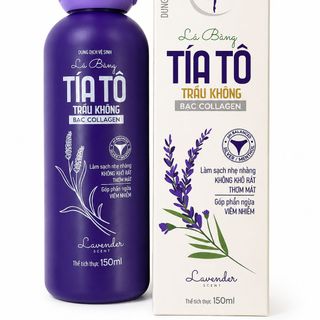 Dung Dịch Vệ Sinh Lá Bàng Tía Tô Trầu Không Bạc Collagen Hương Lavender Chai Tròn 150ml