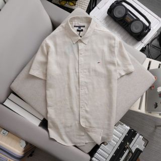Sơ mi nam linen.  Vải tưng nhẹ.