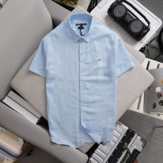 Sơ mi nam linen.  Vải tưng nhẹ.