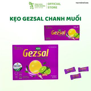 Kẹo Chanh Muối Gezsal (hộp 100 viên) - Genat - Tinh Hoa Thiên Nhiên