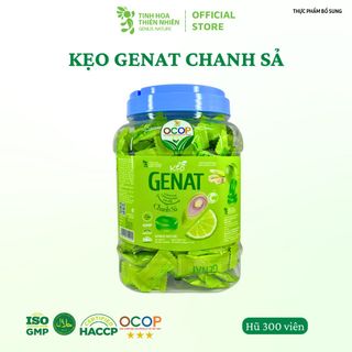 Kẹo ngậm Chanh Sả (Hủ 300 viên) - Genat -Tinh Hoa Thiên Nhiên