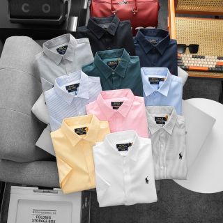 Sơ mi Oxford tay ngắn dòng basic nam. Chất vải nhập đanh mịn xử lý vải bao mềm mịn.