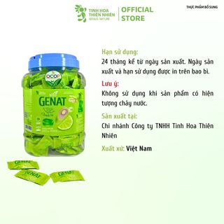 Kẹo ngậm Chanh Sả (Hủ 300 viên) - Genat -Tinh Hoa Thiên Nhiên