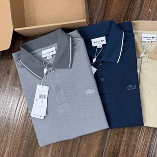 POLO NAM. Chất liệu cotton gai dệt kim cao cấp.