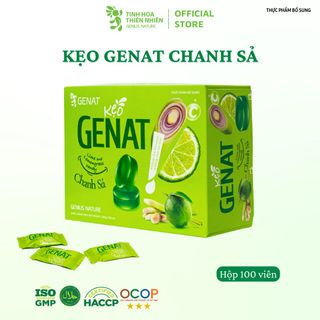 Kẹo Chanh Sả Genat (hộp 100 viên) - Genat - Tinh Hoa Thiên Nhiên