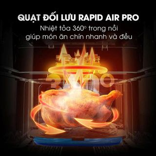 NỒI CHIÊN KHÔNG DẦU KALITE AIR PRO - DUNG TÍCH 12 Lít