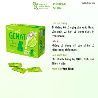 Kẹo Chanh Sả Genat (hộp 100 viên) - Genat - Tinh Hoa Thiên Nhiên