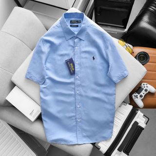 Sơ mi LINEN POLO nam.   Chất cải linen mềm - tưng - ko pha.