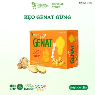 Kẹo Gừng Genat (Hộp 100 viên) - Genat - Tinh Hoa Thiên Nhiên