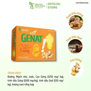 Kẹo Gừng Genat (Hộp 100 viên) - Genat - Tinh Hoa Thiên Nhiên