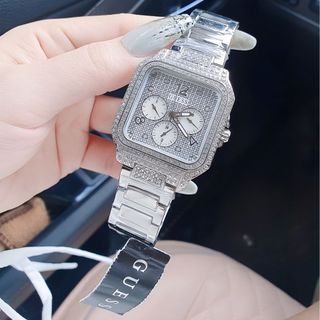 ĐỒNG HỒ NỮ CAO CẤP GUECS CHRONOGRAPH MẶT VUÔNG FULL ĐÁ