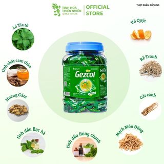 Kẹo thảo mộc Gezcol (Hủ 300 viên) - Genat - Tinh Hoa Thiên Nhiên