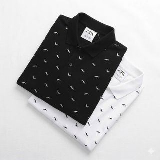 Áo polo nam.  Chất liệu 100% cotton 4c , bo dệt, in nét .