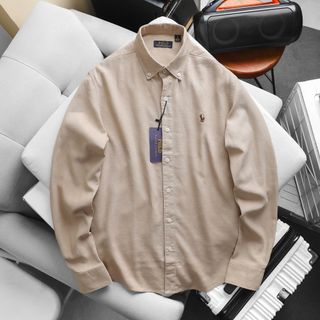 Sơ mi POLO Linen tay dài nam.