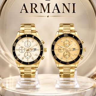 XẢ KHO ĐỒNG HỒ NAM TRUNG CẤP ARMANY DÂY VÀNG