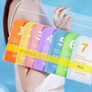 Bộ 7 chiếc áo mưa dùng một lần