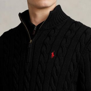Len dệt kim Polo nam. Chất len xịn, khoá zip cổ chuẩn hãng.